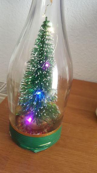 Botella Decorativa Navideña