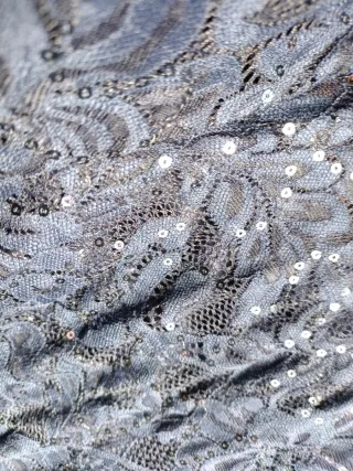 Vestido fiesta lentejuelas azul Talla L