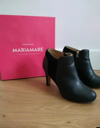 Botines tacón negros Mariamare talla 37