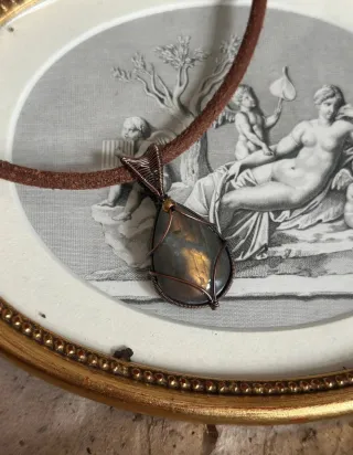 Collana artigianale con Labradorite