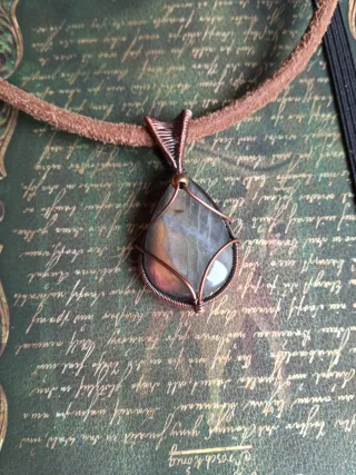 Collana artigianale con Labradorite