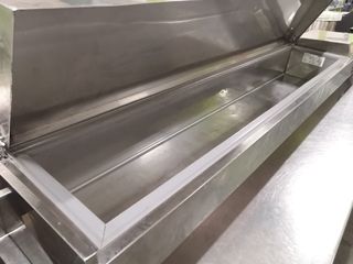 Vitrina de ingredientes de acero inoxidable