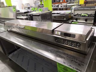 Vitrina de ingredientes de acero inoxidable