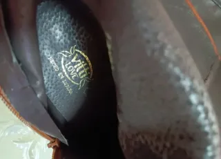 Botas de cuero con estampado animal