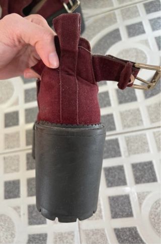 Botines de tacón con plataforma