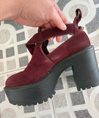 Botines de tacón con plataforma