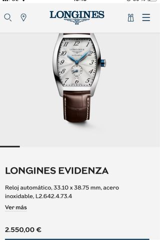 Reloj Longines Evidenza Automático