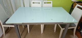 Mesa Comedor Cristal Extensible
