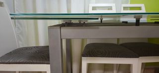 Mesa Comedor Cristal Extensible