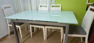 Mesa Comedor Cristal Extensible