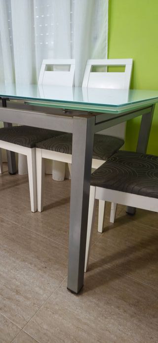 Mesa Comedor Cristal Extensible