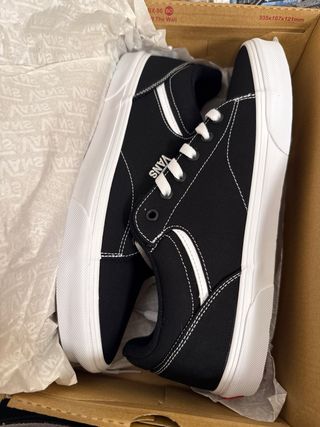 Zapatillas Vans Seldan Canvas Negro/Blanco Talla 4