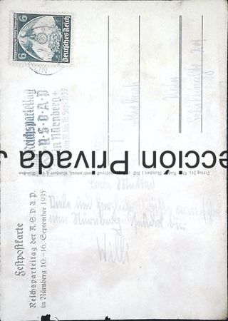 Postal oficial Reichsparteitag 1935