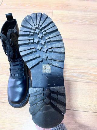 Botines militares con solo una puesta, talla 38