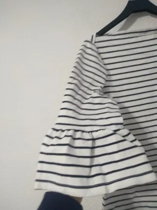 Blusa Adolfo Dominguez Rayas Manga Campana