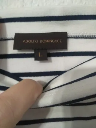 Blusa Adolfo Dominguez Rayas Manga Campana