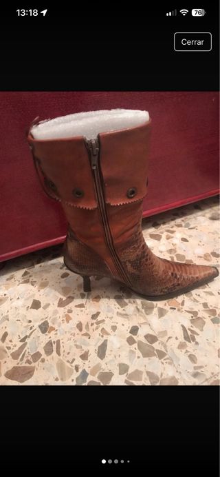 Botas de piel marrones