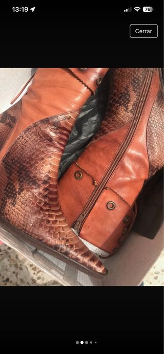 Botas de piel marrones