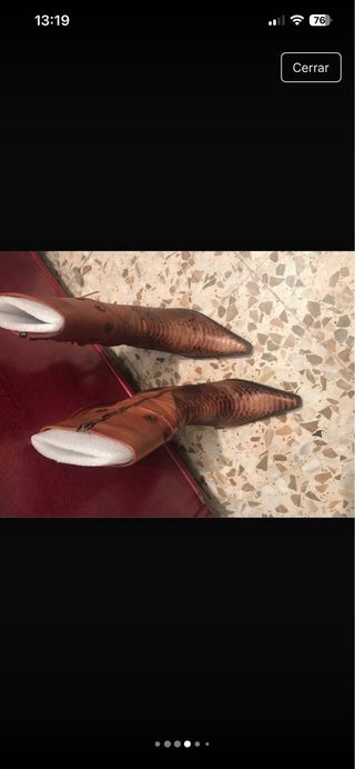 Botas de piel marrones