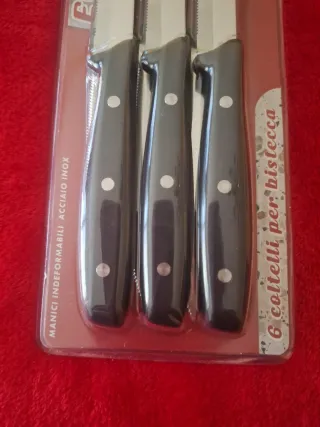 Set 6 Coltelli Bistecca Acciaio Inox Cucina & Casa