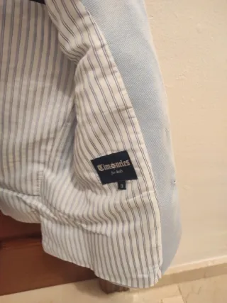 Chaqueta Niño T-9 Comunión Timoneles Celeste