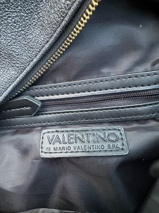 Mochila Valentino Negra y Plateada