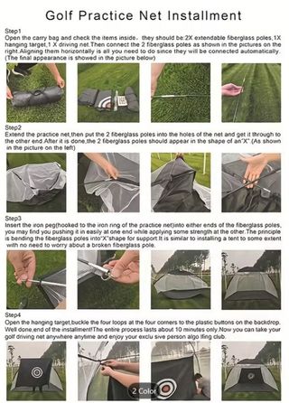 Red de Práctica Golf 3m