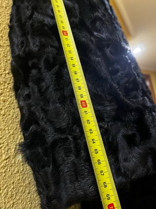 Abrigo de piel negro