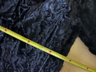 Abrigo de piel negro