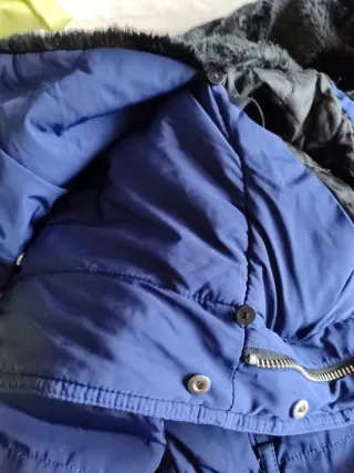 Abrigo Mango Mujer Talla XL Azul