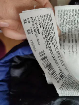 Abrigo Mango Mujer Talla XL Azul