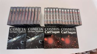 Colección Cosmos y Cometa Carl Sagan VHS/Libros