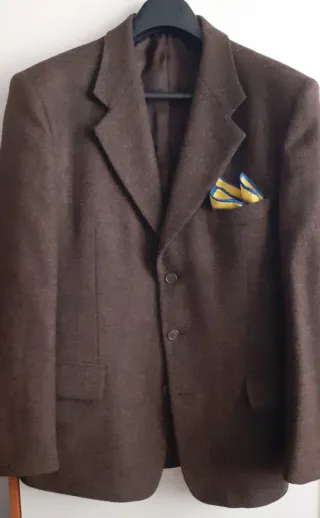 Giacca lana marrone vintage