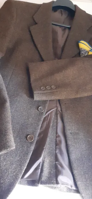 Giacca lana marrone vintage