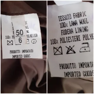 Giacca lana marrone vintage