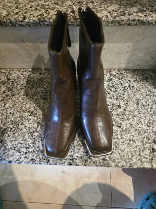 Botines marrones mujer