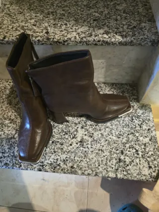 Botines marrones mujer
