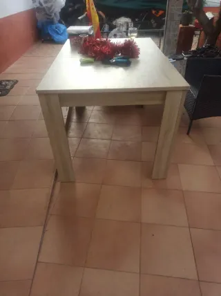 Mesa comedor extensible madera