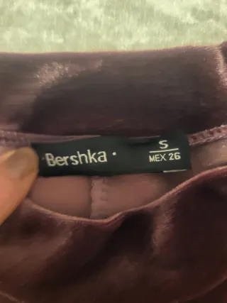 Vestido Bershka terciopelo