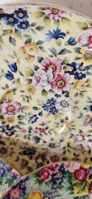 Set di piatti inglesi da tea decoro chinz