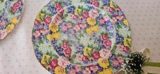 Set di piatti inglesi da tea decoro chinz