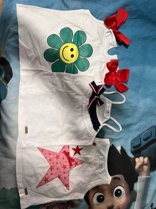 Lote 3 camisetas niña verano Mom Petit