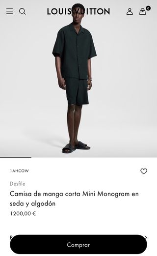 [ORIGINAL]Camisa Louis Vuitton Mini Monogram