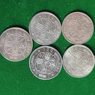 Monedas 100 pts Plata 1966 Francisco Franco