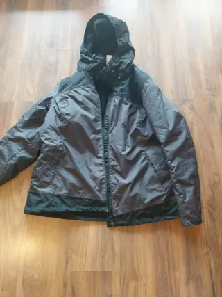Chaqueta Quechua mujer negra y gris 2XL