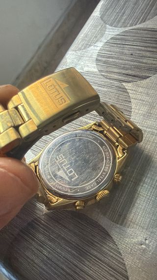 Reloj Lotus Cronógrafo Dorado Hombre