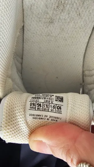 Zapatillas Reebok blancas con velcro