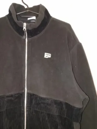 Chaqueta Puma Negra Polar Pana años 90