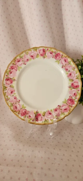 Coppia Piatti Royal Doulton Rose