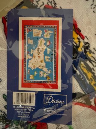 Telo Mare Spugna Cotone cm 90x170 Spiaggia